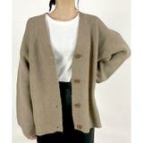 モカ | 【2025AW新作】オーバーサイズカーディガン | CLOTHY