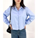 ブルー | 【2025AW新作】バックプリーツシャツ | CLOTHY