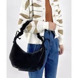 ブラック | 【2025AW新作】くしゅくしゅハーフムーンバッグ | CLOTHY