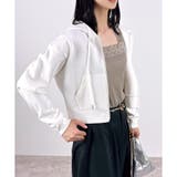 オフホワイト(ノーマル) | 【2025AW新作】ショート丈ジップパーカー(ノーマル＆裏ボア) | CLOTHY