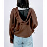 【2025AW新作】ショート丈裾ドロストジップパーカー(ノーマル＆裏ボア) | CLOTHY | 詳細画像20 