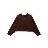 【2025AW新作】ショート丈裾ドロストジップパーカー(ノーマル＆裏ボア) | CLOTHY | 詳細画像32 