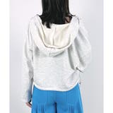 【2025AW新作】ショート丈裾ドロストジップパーカー(ノーマル＆裏ボア) | CLOTHY | 詳細画像4 