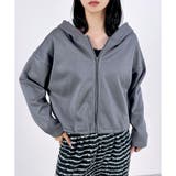 【2025AW新作】ショート丈裾ドロストジップパーカー(ノーマル＆裏ボア) | CLOTHY | 詳細画像6 