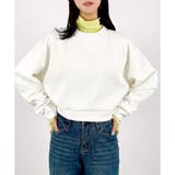 オフホワイト | 【2026SS新作】ショート丈スウェットトップス(セットアップ可) | CLOTHY