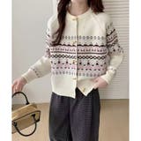 【2025AW新作】トルクボタン雪柄ニットカーディガン | CLOTHY | 詳細画像11