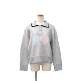 【2025AW新作】襟デザインアーガイル柄ニット | CLOTHY | 詳細画像10 