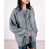 チャコールグレー | 【2025AW新作】2WAYミックスニットカーディガン | CLOTHY