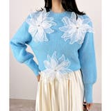 【2025AW新作】フラワーモチーフニットトップス | CLOTHY | 詳細画像3 