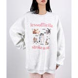 グレー | 【2025AW新作】ねこプリントスウェットチュニック | CLOTHY