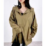 カーキ | 【2025AW新作】スキッパーフード付きシャツ | CLOTHY