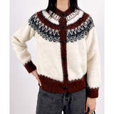 オフホワイト | 【2025AW新作】ノルディック柄ニットカーディガン | CLOTHY