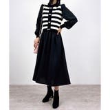 【2025AW新作】ボーダーニットレイヤードワンピース | CLOTHY | 詳細画像3 