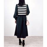 【2025AW新作】ボーダーニットレイヤードワンピース | CLOTHY | 詳細画像7 