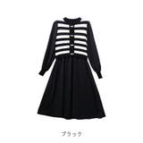 【2025AW新作】ボーダーニットレイヤードワンピース | CLOTHY | 詳細画像8 