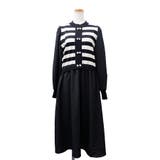 【2025AW新作】ボーダーニットレイヤードワンピース | CLOTHY | 詳細画像9 