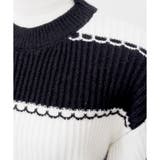 【2025AW新作】ダメージボーダーニットトップス | CLOTHY | 詳細画像16 