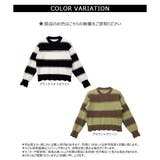 【2025AW新作】ダメージボーダーニットトップス | CLOTHY | 詳細画像19 