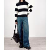 【2025AW新作】ダメージボーダーニットトップス | CLOTHY | 詳細画像6 