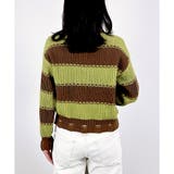 【2025AW新作】ダメージボーダーニットトップス | CLOTHY | 詳細画像9 