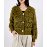 【2025AW新作】フリンジシャギーニットカーディガン | CLOTHY | 詳細画像8