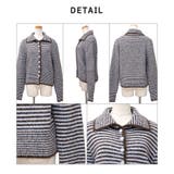 【2025AW新作】ボーダー襟付きカーディガン | CLOTHY | 詳細画像24