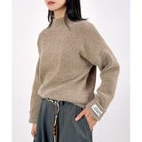 【2025AW新作】カフスラベルハイネックニットトップス | CLOTHY | 詳細画像8 