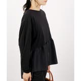 【アウトレット】異素材ドッキングペプラムチュニック | CLOTHY | 詳細画像14 