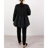 【アウトレット】異素材ドッキングペプラムチュニック | CLOTHY | 詳細画像17 