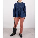 【アウトレット】異素材ドッキングペプラムチュニック | CLOTHY | 詳細画像23 