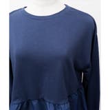 【アウトレット】異素材ドッキングペプラムチュニック | CLOTHY | 詳細画像9 