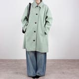 ミント | 【2026AW新作】ウールライクステンカラーコート | CLOTHY