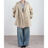 ベージュ | 【2026AW新作】ミドル丈ダブルコート | CLOTHY