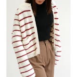 【ニット】ミドルゲージボーダーZIPカーデ ダブルジップ | CLOTHY | 詳細画像5