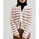 【ニット】ミドルゲージボーダーZIPカーデ ダブルジップ | CLOTHY | 詳細画像6