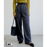 【パンツ】美脚ハイウエストタックパンツ | CLOTHY | 詳細画像1