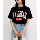 ブラック(DREAM) | ■残りわずか■男女兼用カレッジロゴTシャツ(ユニセックス) | CLOTHY