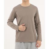 モカ | 【2026SS新作】メンズ綿混無地ロンＴ | CLOTHY