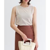 ベージュ | 【TC天竺】ラウンドへムタンクトップ | CLOTHY