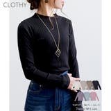 【ワイドリブ】プチハイネックロンT | CLOTHY | 詳細画像1