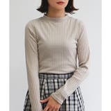 ベージュ | 【ワイドリブ】プチハイネックロンT | CLOTHY