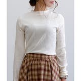 アイボリー | 【ワイドリブ】プチハイネックロンT | CLOTHY