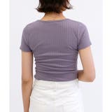 【ワイドリブ】半袖VネックシームレスTシャツ | CLOTHY | 詳細画像25