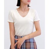 【ワイドリブ】半袖VネックシームレスTシャツ | CLOTHY | 詳細画像31