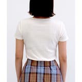 【ワイドリブ】半袖VネックシームレスTシャツ | CLOTHY | 詳細画像33