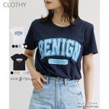 【コットン100％】シルケット加工カレッジロゴTシャツ | CLOTHY | 詳細画像1 