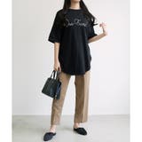 【TC天竺】シンプルロゴ裾カーブTシャツ | CLOTHY | 詳細画像47