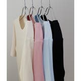 【テレコ】5分袖リブTシャツ | CLOTHY | 詳細画像13