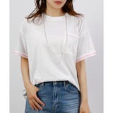 オフホワイト | 【2025SS新作】配色ステッチTシャツ | CLOTHY