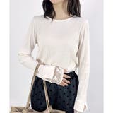 【2025AW新作】テレコ長袖レース使いTシャツ | CLOTHY | 詳細画像15 